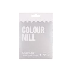 Colour Mill Edible Silver Leaf Transfer - 8cm pk/5
