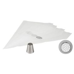 Dr. Oetker Nozzle - Grass & 4 Disposable Piping Bags