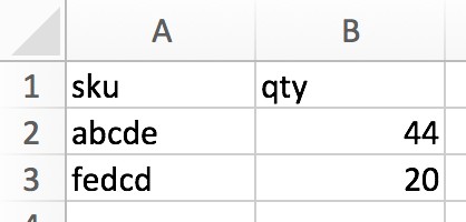 Example Excel file