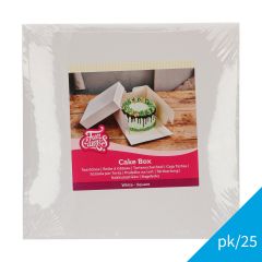 FunCakes Cake Box White 20x20x15 cm pk/25