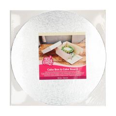 FunCakes Cake Box & Round Cake Board (3mm) 30x30x15 cm