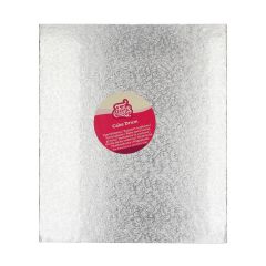 FunCakes Cake Drum Oblong 35,5 x 30,5 cm - Silver