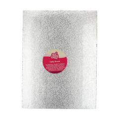 FunCakes Cake Drum Oblong 40,5 x 30,5 cm - Silver