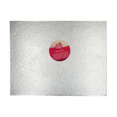 FunCakes Cake Drum Oblong 45,5 x 35,5 cm - Silver