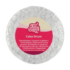 FunCakes Cake Drum Round Ø12,5 cm - Silver
