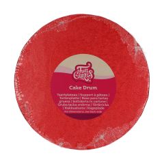 FunCakes Cake Drum Round Ø20 cm - Red
