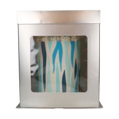 FunCakes Tall Cake Box 21 x 21 x 23,5 cm - Silver