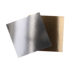 FunCakes Cake Card Gold/Silver Square 30 cm pk/100