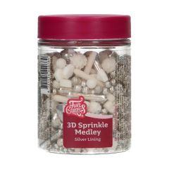 FunCakes 3D Sprinkle Medley - Silver Lining 70g