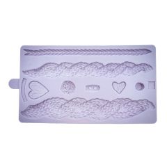 Karen Davies Silicone Mould - Cable Knit by Alice
