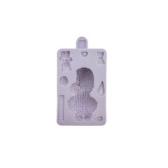 Karen Davies Siliconen Mould - 3D Baby - Dressed