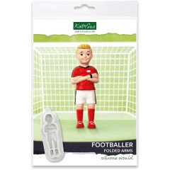 Katy Sue Footballer with Folded Arms Silicone Mould