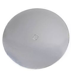 LOYAL Cake Board Perforated Round - Silver 20cm pk/10 