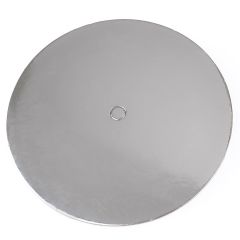 LOYAL Cake Board Perforated Round - Silver 25cm pk/10 