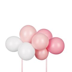 PartyDeco Balloon-Cake Topper Kit  29cm - Pink