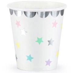 PartyDeco Cups Unicorn Stars pk/6