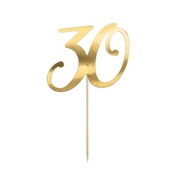 PartDeco Cake Topper 30 Gold