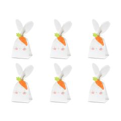 PartyDeco Treat bags Rabbit pk/6
