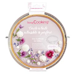 Scrapcooking Adjustable Tart Ring S/S Ø16-30cm