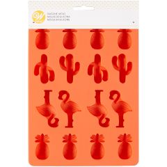 Wilton Silicone Candy Mould -Pineapple/Cacti/Flamingo-