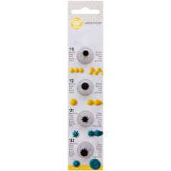 Wilton Decorating Tip Set Large #010, #012, #021, #032