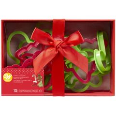 Wilton Plastic Cookie Cutter Christmas Set/10