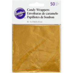 Wilton Foil Wrappers Gold pk/50